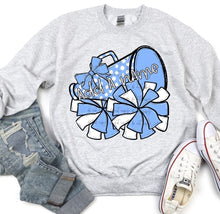 Load image into Gallery viewer, So Sporty Cheer Megaphone &amp; Pom NO CUSTOM NAME ADDED DROPDOWN TRANSFER BIA
