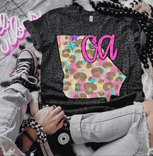 Load image into Gallery viewer, Preppy Bright Leopard States (all 50 states available) TRANSFER CAP APR
