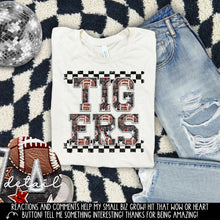 Load image into Gallery viewer, Football Faux Embroidery Checkered Mascots DROPDOWN TRANSFER CAP 24
