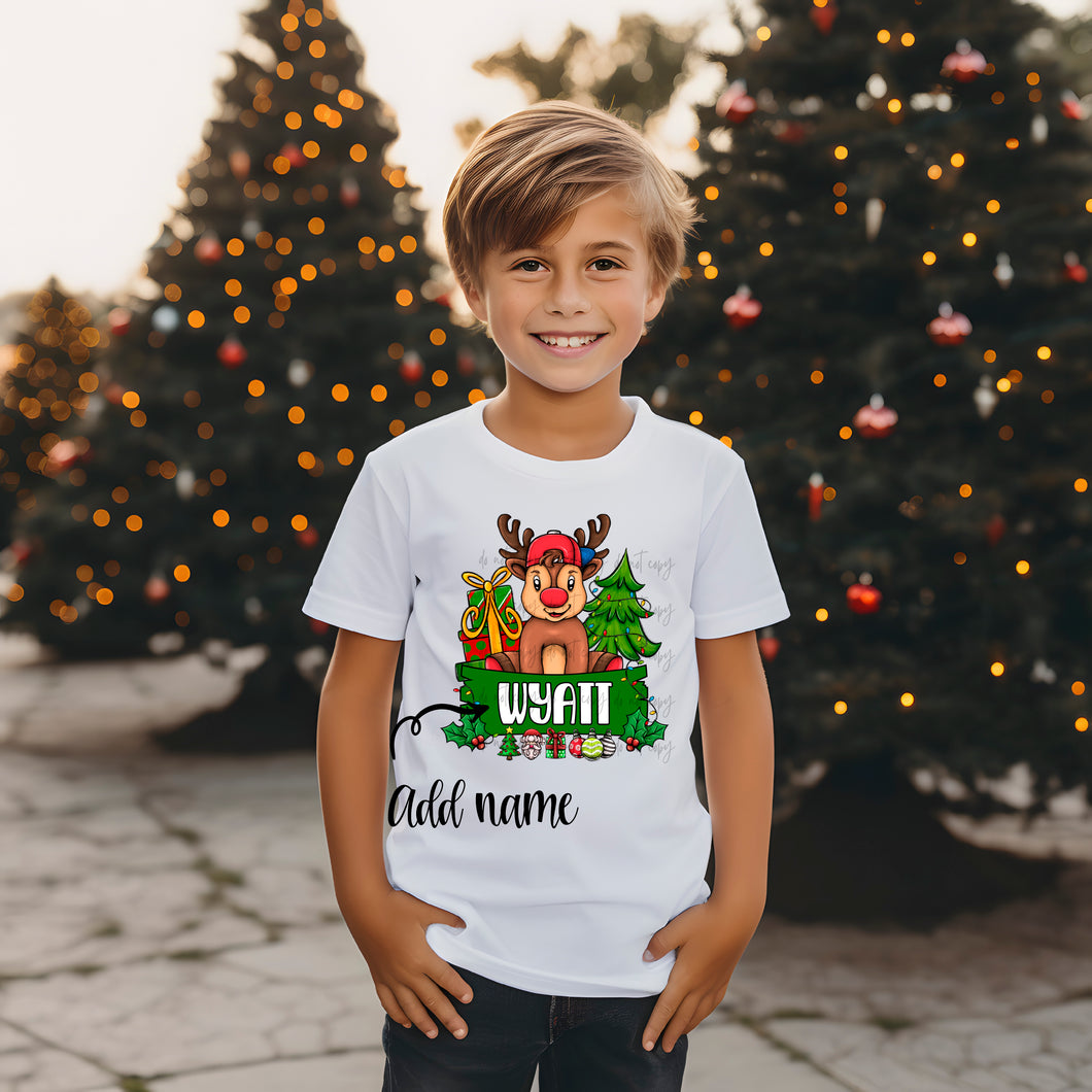 Boy Reindeer- Add A Name DTF TRANSFER
