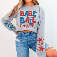 Load image into Gallery viewer, Baseball Mama Star Sleeves COLOR DROPDOWN TRANSFER

