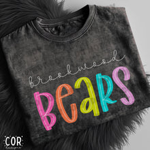 Load image into Gallery viewer, Neon Bright Line Bears DROPDOWN TRANSFER COR
