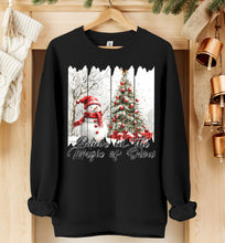 Load image into Gallery viewer, Believe In The Magic Of Snow Tree With Presents &amp; Snowman TRANSFER SDD NOV 25
