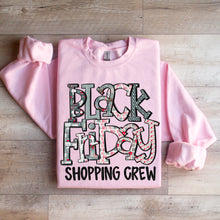 Load image into Gallery viewer, Black Friday Shopping Crew Multi Color TRANSFER SDD
