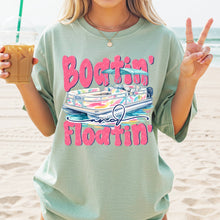 Load image into Gallery viewer, Boatin' And Floatin' Watercolor Floral Boat DROPDOWN TRANSFER SDD APR 26
