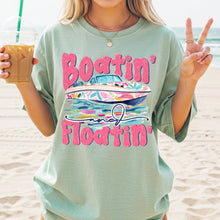 Load image into Gallery viewer, Boatin' And Floatin' Watercolor Floral Boat DROPDOWN TRANSFER SDD APR 26
