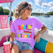 Load image into Gallery viewer, Boatin' And Floatin' Pontoon Sun Bright Letters TRANSFER UAC MAY 26
