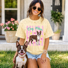 Load image into Gallery viewer, Dog Mom Wavy Pink Stripes Breed DROPDOWN TRANSFER UAC 26
