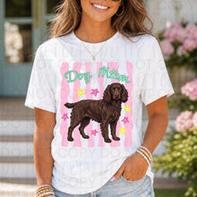 Load image into Gallery viewer, Dog Mom Wavy Pink Stripes Breed DROPDOWN TRANSFER UAC 26
