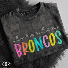 Load image into Gallery viewer, Neon Bright Line Broncos DROPDOWN TRANSFER COR
