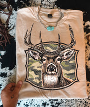 Load image into Gallery viewer, Buck Camo And Frame With Bow DROPDOWN TRANSFER AGCM DEC 25
