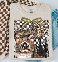 Load image into Gallery viewer, Buck Hunt Distressed Camo Leopard Checker With Bow/Background DROPDOWN TRANSFER AGCM DEC 25
