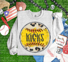 Load image into Gallery viewer, Leopard Softball Background Mascot Dropdown TRANSFER CAP FEB
