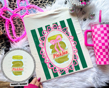 Load image into Gallery viewer, Pickle Coquette Stripes WITH Pocket DROPDOWN TRANSFER TCC ET APR 26
