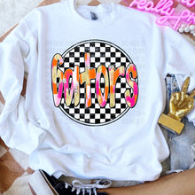 Load image into Gallery viewer, Preppy Checkered Mascot Dropdown TRANSFER SWD TEMP
