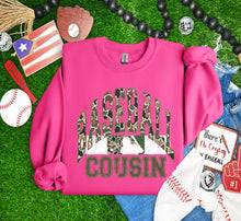 Load image into Gallery viewer, Distressed Duck Camo Baseball Family DROPDOWN TRANSFER MAR 26
