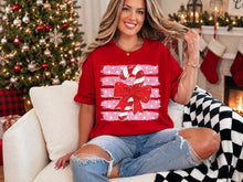 Load image into Gallery viewer, Candy Cane Pink Stripe Polka DTF TRANSFER TUESDAY
