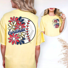 Load image into Gallery viewer, Floral Ball Baseball Team With Pocket DROPDOWN TRANSFER MMD APR
