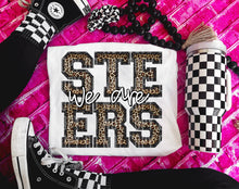 Load image into Gallery viewer, We Are Faux Embroidery Leopard Mascot DROPDOWN TRANSFER CAP
