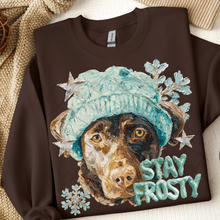 Load image into Gallery viewer, Stay Frosty Hand Painted Dog Collection Dropdown TRANSFER THREAD SEPT 25
