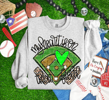 Load image into Gallery viewer, My Heart Is On That Field Colored Heart  DROPDOWN TRANSFER CAP MAR
