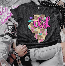 Load image into Gallery viewer, Preppy Bright Leopard States (all 50 states available) TRANSFER CAP APR
