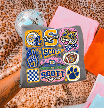 Load image into Gallery viewer, Team Doodle Collage TRANSFER PEACHY SEP 26
