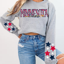 Load image into Gallery viewer, Baseball Teams Faux Embroidery Stars With SLEEVE OPTION TRANSFER VIRGO FEB
