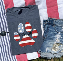 Load image into Gallery viewer, Patriotic Dog Designs Black Text SWD MAY DROPDOWN TRANSFER
