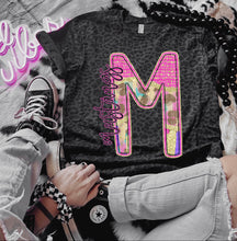 Load image into Gallery viewer, Rainbow Leopard Single Letter Mascot Dropdown TRANSFER CAP APR
