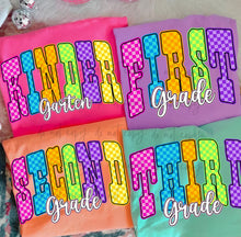 Load image into Gallery viewer, Pink Purple Checker Grades DROPDOWN TRANSFER
