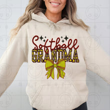 Load image into Gallery viewer, Softball Names Bow Faux Embroidery TRANSFER HMWK JAN
