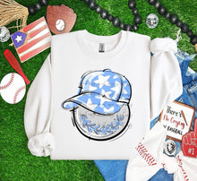 Load image into Gallery viewer, Play Ball Happy Face Hat Baseball DROPDOWN TRANSFER BIA
