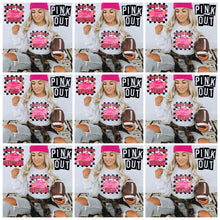 Load image into Gallery viewer, Pink Out Mascot Gold Glitter Chenille DROPDOWN TRANSFER
