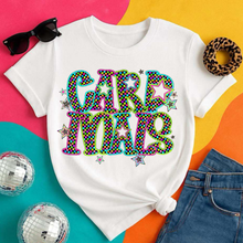 Load image into Gallery viewer, Neon Bright Checker Star Mascots Dropdown TRANSFER CSD MAY 25
