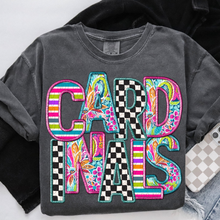 Load image into Gallery viewer, Bright Stripe Floral Checker Mascots Dropdown TRANSFER CSD MAY 25
