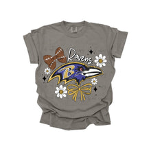 Load image into Gallery viewer, Bow + Flower Football Team DROPDOWN TRANSFER MWG JUNE 25
