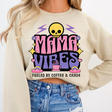 Load image into Gallery viewer, Mama Vibes Pink Purple Fueled By Coffee TRANSFER DWS
