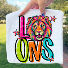 Load image into Gallery viewer, Friday Night Neon Mascots DROPDOWN TRANSFER CSD MAY 26
