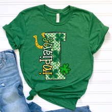 Load image into Gallery viewer, St Patrick’s Day Checkered Mascots DROPDOWN TRANSFER CSD JAN 26

