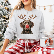 Load image into Gallery viewer, Christmas Red Nose Antler Dogs Dropdown TRANSFER

