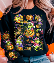 Load image into Gallery viewer, Spooky Green Guy Collage With Sleeve TRANSFER AGCM
