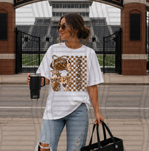 Load image into Gallery viewer, Glittery Game Day Checks Mascots DROPDOWN TRANSFER CAP JUNE 26
