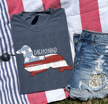Load image into Gallery viewer, Patriotic Dog Designs White Text SWD MAY DROPDOWN TRANSFER
