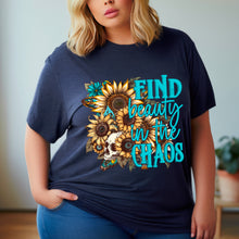 Load image into Gallery viewer, Find Beauty In The Chaos Sunflower Blue TRANSFER SDD
