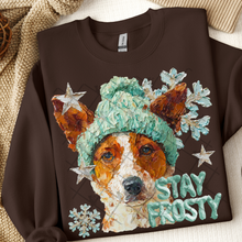 Load image into Gallery viewer, Stay Frosty Hand Painted Dog Collection Dropdown TRANSFER THREAD SEPT 25

