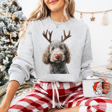 Load image into Gallery viewer, Christmas Red Nose Antler Dogs Dropdown TRANSFER
