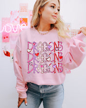 Load image into Gallery viewer, Valentine’s Skinny Stacked Mascot Dropdown TRANSFER PHDC
