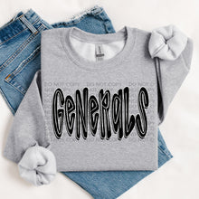 Load image into Gallery viewer, Retro Doodle Mascot BW Dropdown TRANSFER SWD TEMP
