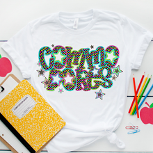 Load image into Gallery viewer, Neon Bright Checker Star Mascots Dropdown TRANSFER CSD MAY 25
